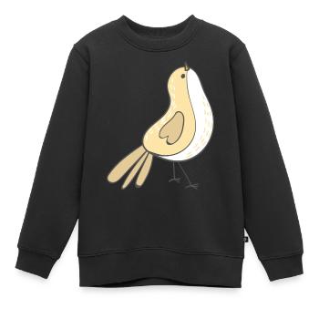 Vogel - Kinder Premium Organic Sweatshirt - Schwarz - Vorne - AI Model Kid Female (0cm)