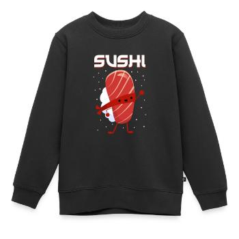 Japan - Kinder Premium Organic Sweatshirt - Schwarz - Vorne - AI Model Kid Female (0cm)