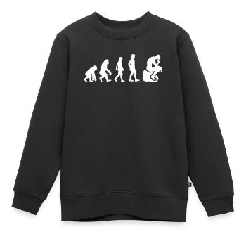 Philosophie philosophe philosophes cadeau - Sweat Premium enfant bio - noir - Devant - AI Model Kid Female (0cm)