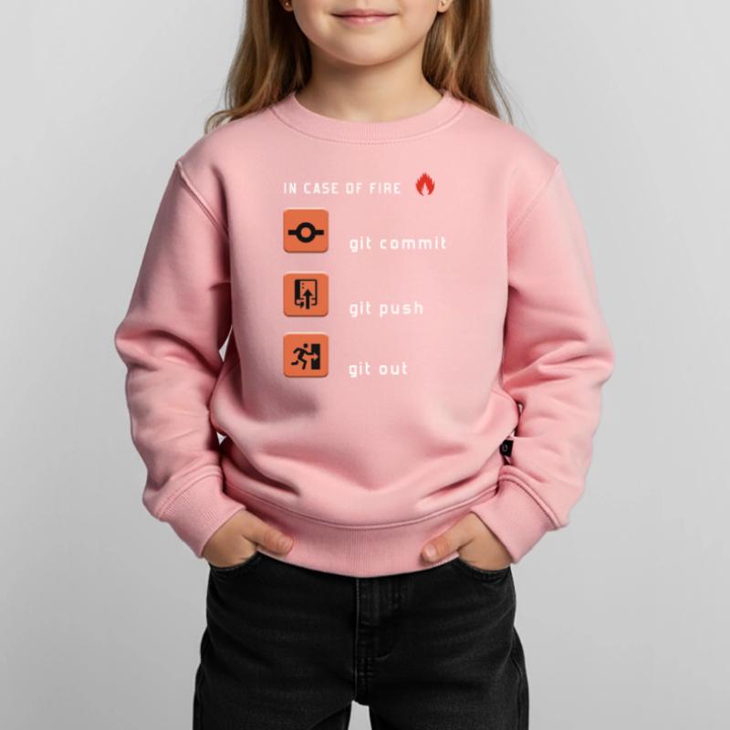 Git Commit Git Push Git Out Sweat Premium enfant bio