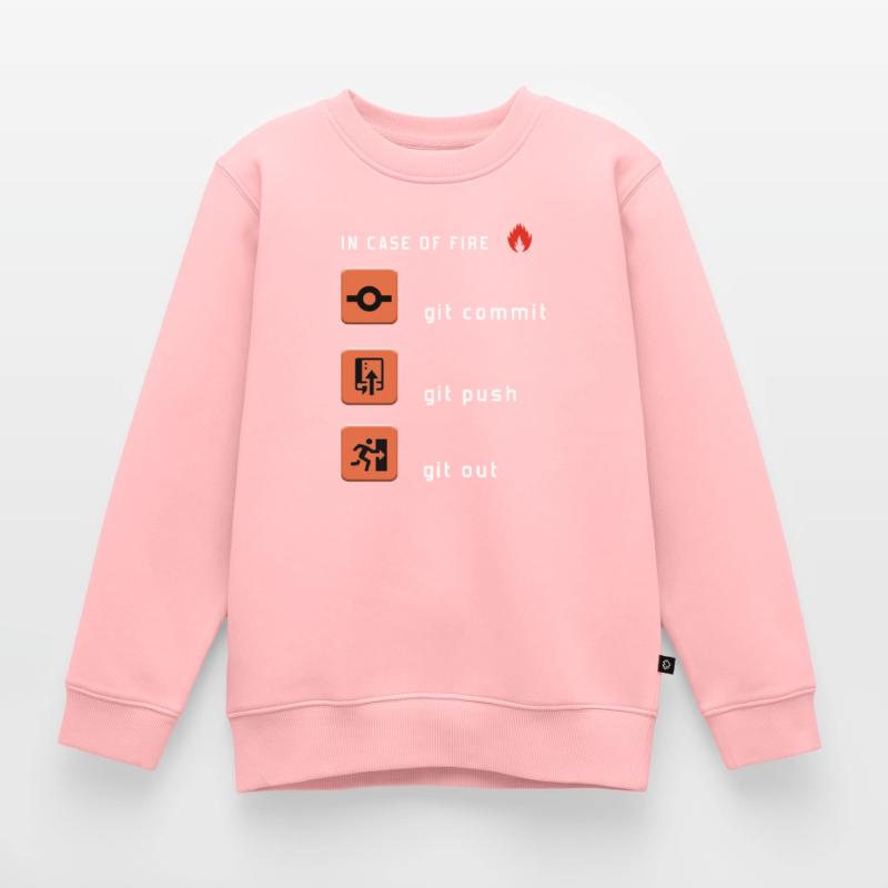 Git Commit Git Push Git Out Sweat Premium enfant bio