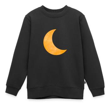 Mond - Kinder Premium Organic Sweatshirt - Schwarz - Vorne - AI Model Kid Female (0cm)