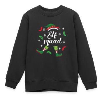 Onze Squad - Funny Family Matching Christmas | Xmas - Sweat Premium enfant bio - noir - Devant - AI Model Kid Female (0cm)