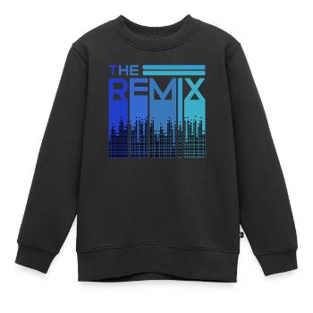 The Remix Partnerlook Papa fils fille Original - Sweat Premium enfant bio - noir - Devant - AI Model Kid Female (0cm)