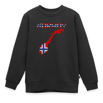 Norwegen Norweger - Kinder Premium Organic Sweatshirt - Schwarz - Vorne - AI Model Kid Female (0cm)