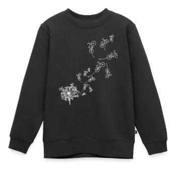 Pissenlit pissenlit - Sweat Premium enfant bio - noir - Devant - AI Model Kid Female (0cm)