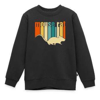 Mouse Rater Mouse Rat Parcs et loisirs Scarec - Sweat Premium enfant bio - noir - Devant - AI Model Kid Female (0cm)