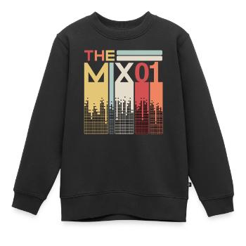 The Mix Baby Father Son Daughter Child Partner Look - Kids Premium Organic Sweatshirt - black - Front - AI Model Kid Female (0cm)