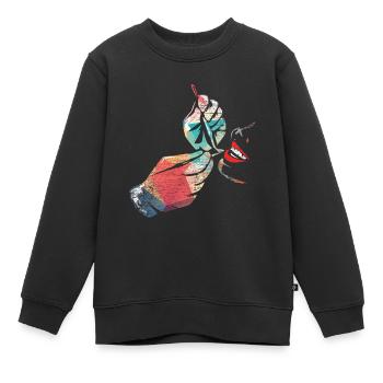 Zahnarzt - Kinder Premium Organic Sweatshirt - Schwarz - Vorne - AI Model Kid Female (0cm)
