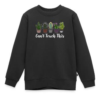 Kaktee Kaktus Pflanze Sukkulenten - Kinder Premium Organic Sweatshirt - Schwarz - Vorne - AI Model Kid Female (0cm)