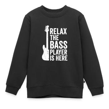 Bassist Geschenkidee - Kinder Premium Organic Sweatshirt - Schwarz - Vorne - AI Model Kid Female (0cm)