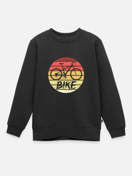 Faire du vélo - Sweat Premium enfant bio - noir