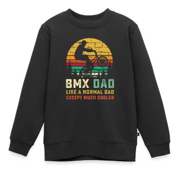 BMX Dad Shirt - Einzigartiges Bike Rider Geschenk - Biking Gi - Kinder Premium Organic Sweatshirt - Schwarz - Vorne - AI Model Kid Female (0cm)