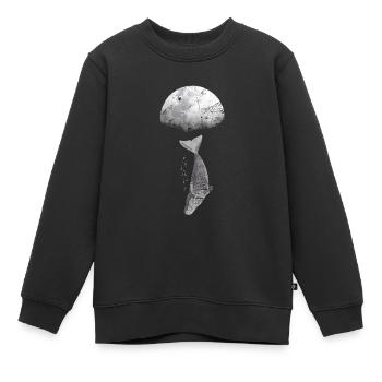 Wal Blauwal Pottwal Evolution - Kinder Premium Organic Sweatshirt - Schwarz - Vorne - AI Model Kid Female (0cm)