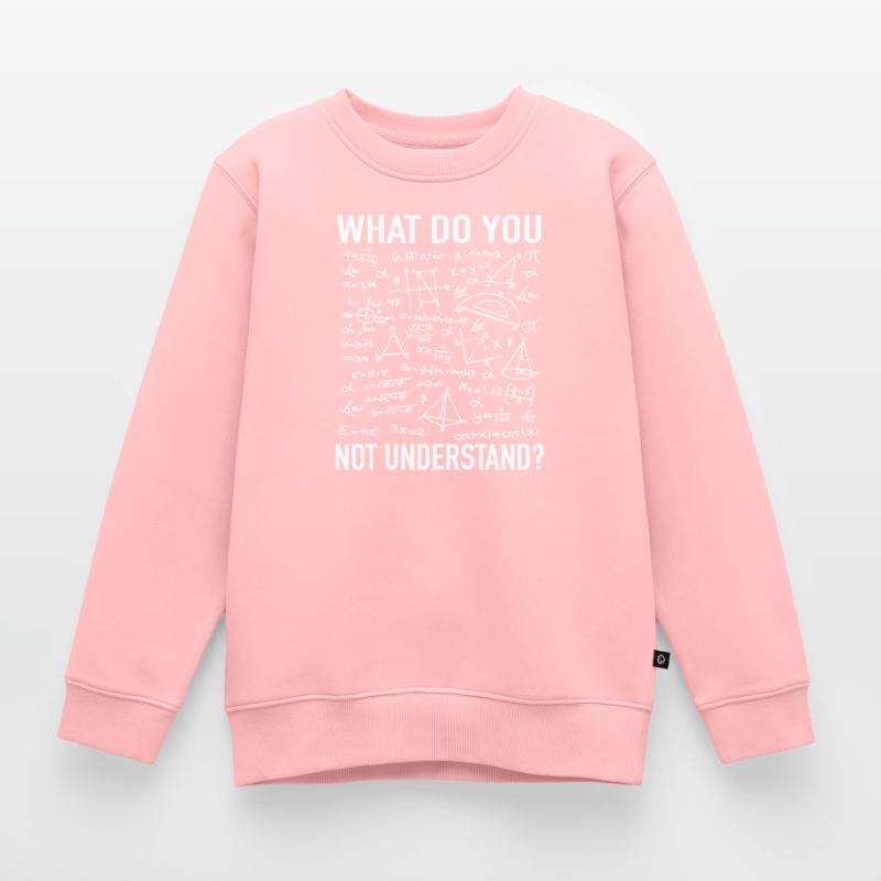 Math teaching math teacher physicist student professor Kids Premium Organic Sweatshirt