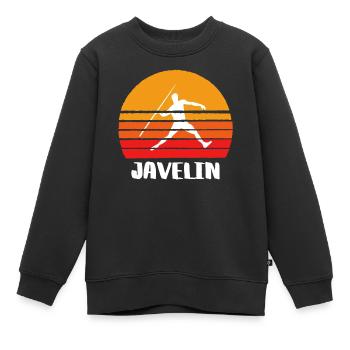 Javelin Sunset - Sweat Premium enfant bio - noir - Devant - AI Model Kid Female (0cm)