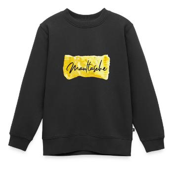 Maultasche | - Kinder Premium Organic Sweatshirt - Schwarz - Vorne - AI Model Kid Female (0cm)