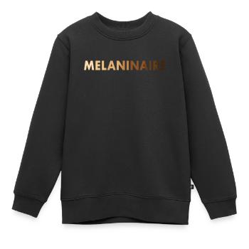 Melaninaire Black Lives Matter - Kinder Premium Organic Sweatshirt - Schwarz - Vorne - AI Model Kid Female (0cm)
