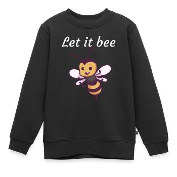 Laisse tomber - Sweat Premium enfant bio - noir - Devant - AI Model Kid Female (0cm)