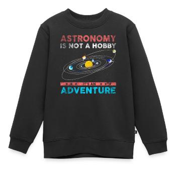 Astronomie - Kinder Premium Organic Sweatshirt - Schwarz - Vorne - AI Model Kid Female (0cm)