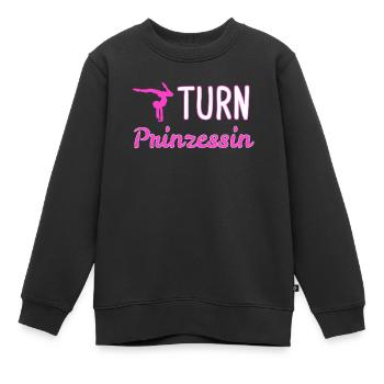 Turnen Kunstturnen Bodenturnen Geschenk - Kinder Premium Organic Sweatshirt - Schwarz - Vorne - AI Model Kid Female (0cm)