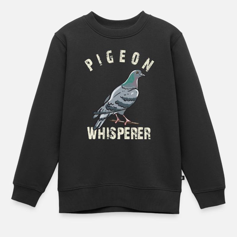 Pigeon Whisperer - Sweat Premium enfant bio - noir
