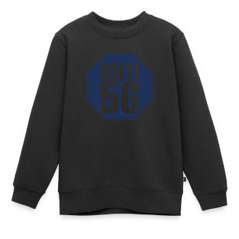 Opponent network 5G radiation technology - Kids Premium Organic Sweatshirt - black - Front - AI Model Kid Female (0cm)
