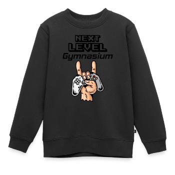 Schulanfang Gamer Spruch Geschenk Gymnasium - Kinder Premium Organic Sweatshirt - Schwarz - Vorne - AI Model Kid Female (0cm)