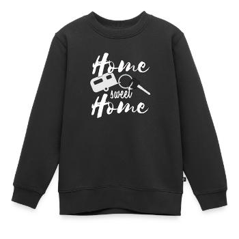 Wohnwagen Camping - Kinder Premium Organic Sweatshirt - Schwarz - Vorne - AI Model Kid Female (0cm)