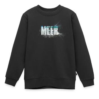 Meer - Kinder Premium Organic Sweatshirt - Schwarz - Vorne - AI Model Kid Female (0cm)