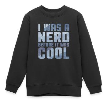 Nerd - Kinder Premium Organic Sweatshirt - Schwarz - Vorne - AI Model Kid Female (0cm)