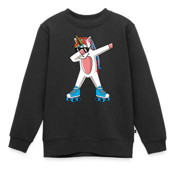 Nettes Rollschuh-Hemd - Rollschuh-Geschenk - - Kinder Premium Organic Sweatshirt - Schwarz - Vorne - AI Model Kid Female (0cm)