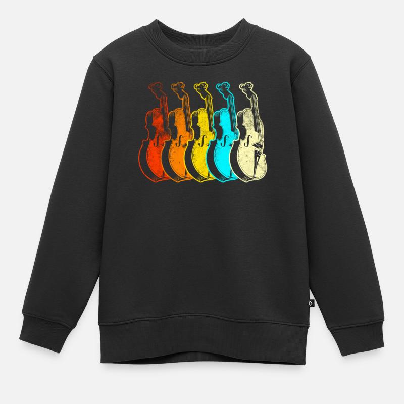 violon - Sweat Premium enfant bio - noir