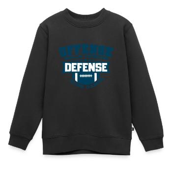 American Football - Kinder Premium Organic Sweatshirt - Schwarz - Vorne - AI Model Kid Female (0cm)
