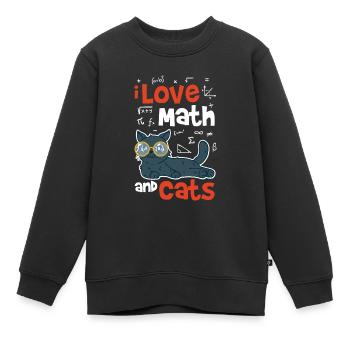 Mathe - Kinder Premium Organic Sweatshirt - Schwarz - Vorne - AI Model Kid Female (0cm)