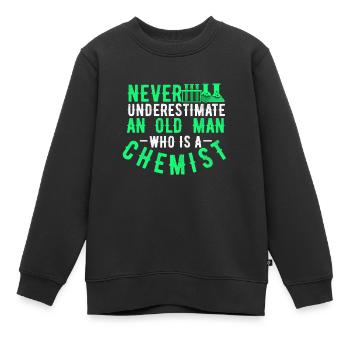 chimie - Sweat Premium enfant bio - noir - Devant - AI Model Kid Female (0cm)