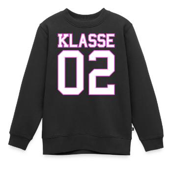Klasse 2 Zweitklässlerin Mädchen Geschenk 2020 - Kinder Premium Organic Sweatshirt - Schwarz - Vorne - AI Model Kid Female (0cm)