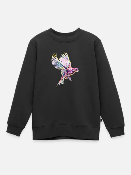 Vogel - Kinder Premium Organic Sweatshirt - Schwarz