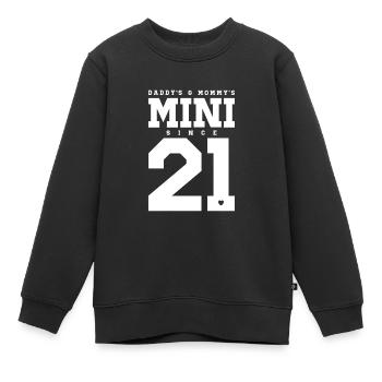 Baby 2021 Kind 2021 Daddy Mommy Mutter und Vater - Kinder Premium Organic Sweatshirt - Schwarz - Vorne - AI Model Kid Female (0cm)