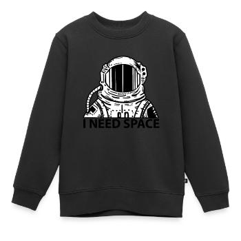 Astronaut - Sci-Fi Weltall Raumfahrt - Kinder Premium Organic Sweatshirt - Schwarz - Vorne - AI Model Kid Female (0cm)