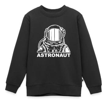 Astronaute - fusée spatiale voyage dans l'espace - Sweat Premium enfant bio - noir - Devant - AI Model Kid Female (0cm)