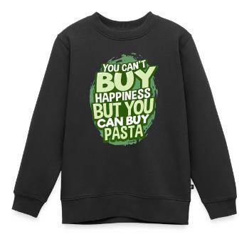 Pasta Nudeln - Kinder Premium Organic Sweatshirt - Schwarz - Vorne - AI Model Kid Female (0cm)