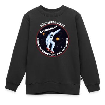 Nächster halt Gymnasium Bye Bye Grundschule - Kinder Premium Organic Sweatshirt - Schwarz - Vorne - AI Model Kid Female (0cm)