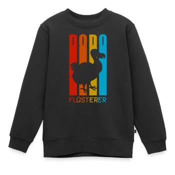 Dodo Flüsterer Dodos Urzeit Geschenk - Kinder Premium Organic Sweatshirt - Schwarz - Vorne - AI Model Kid Female (0cm)