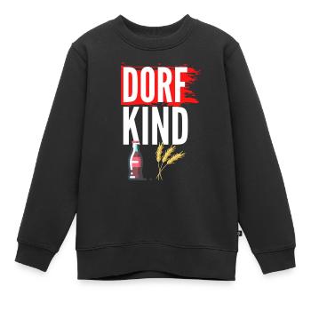 Dorfkind - Cola Korn - Kinder Premium Organic Sweatshirt - Schwarz - Vorne - AI Model Kid Female (0cm)