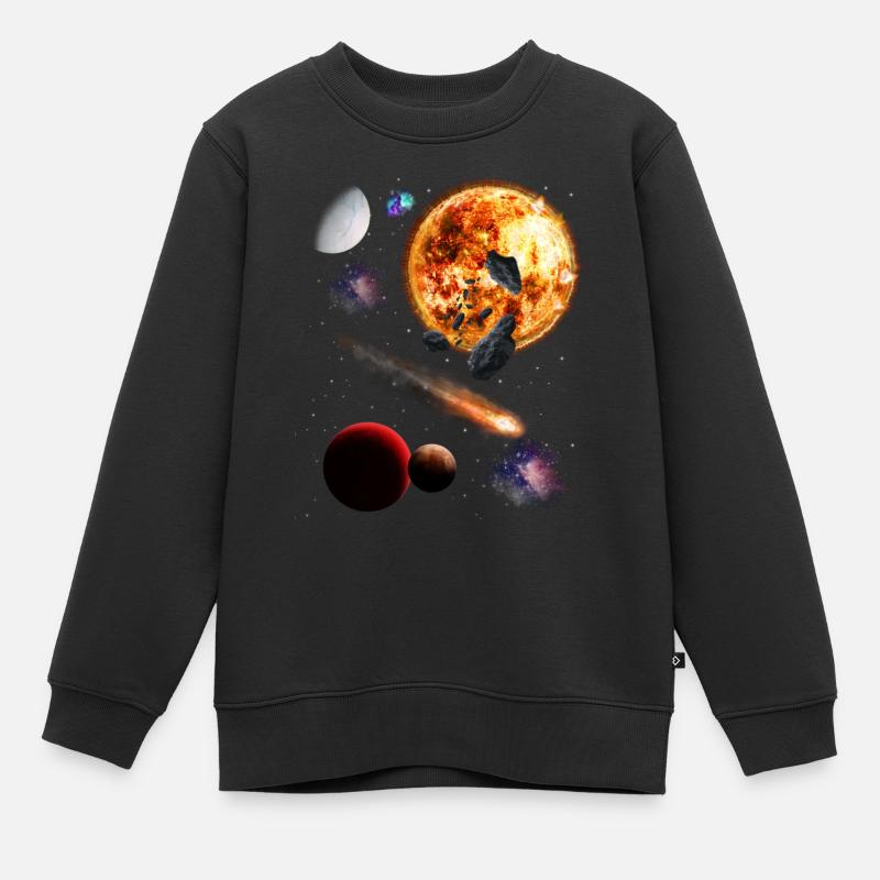 Univers - Sweat Premium enfant bio - noir
