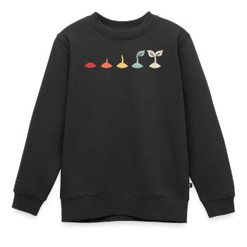 Vegan Veganer Veganerin Geschenk - Kinder Premium Organic Sweatshirt - Schwarz - Vorne - AI Model Kid Female (0cm)