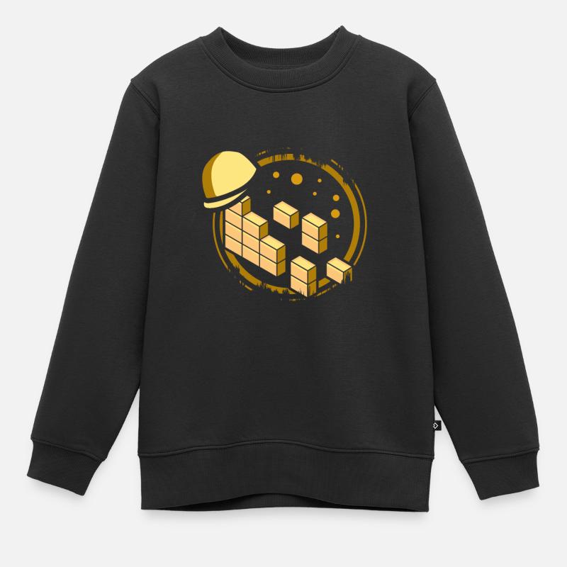 Maçons - Sweat Premium enfant bio - noir