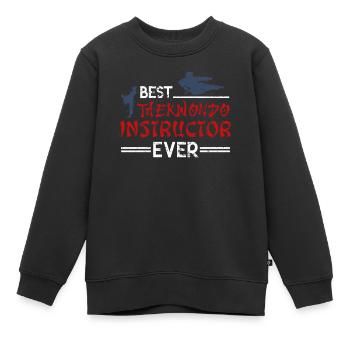 Taekwondo - Kinder Premium Organic Sweatshirt - Schwarz - Vorne - AI Model Kid Female (0cm)
