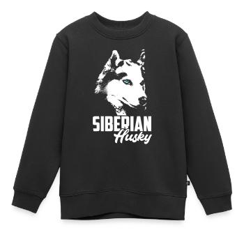Husky - Kinder Premium Organic Sweatshirt - Schwarz - Vorne - AI Model Kid Female (0cm)